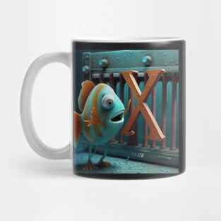 Letter X for X-Ray fish playing the Xylophone from AdventuresOfSela Mug